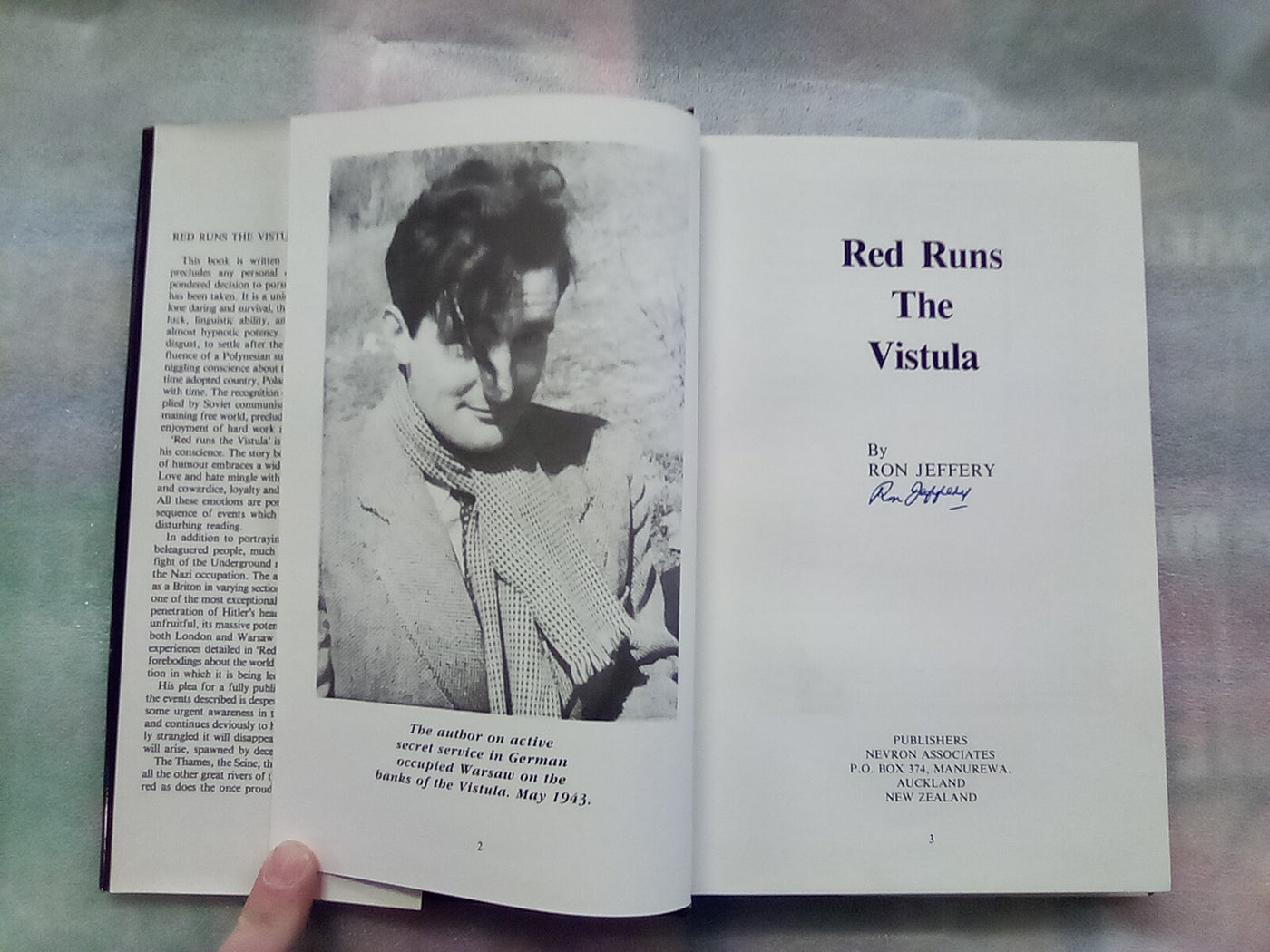 Red Runs the Vistula by Ron Jeffery (Signed Copy)