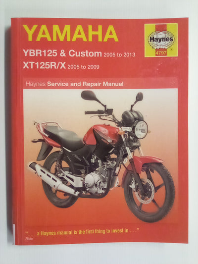 Yamaha YBR125 & Custom 2005-2013 and XT125R/X  2005-2009 Haynes Manual