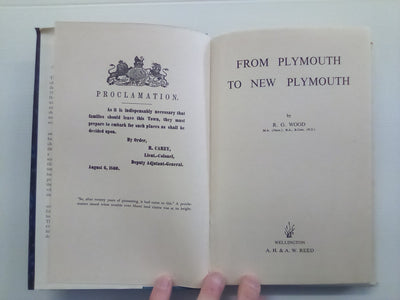 From Plymouth to New Plymouth (1959) by R.G. Wood