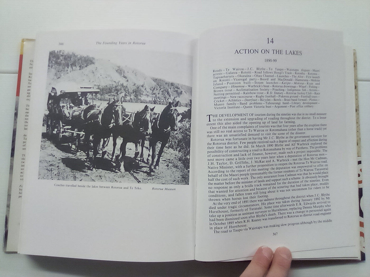 The Founding Years of Rotorua (Signed Copy) - A History of Events to 1900 by D.M. Stafford