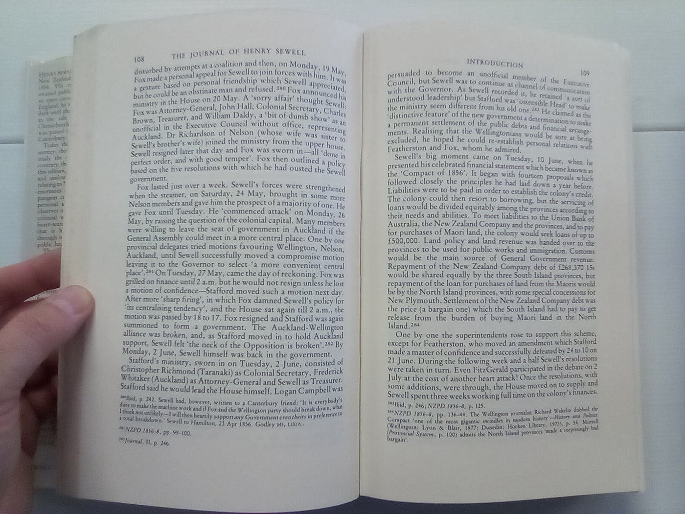 The Journal of Henry Sewell 1853-1857 Volumes 1 & 2