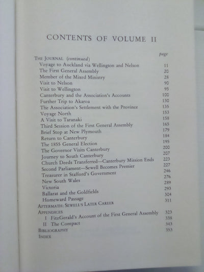 The Journal of Henry Sewell 1853-1857 Volumes 1 & 2