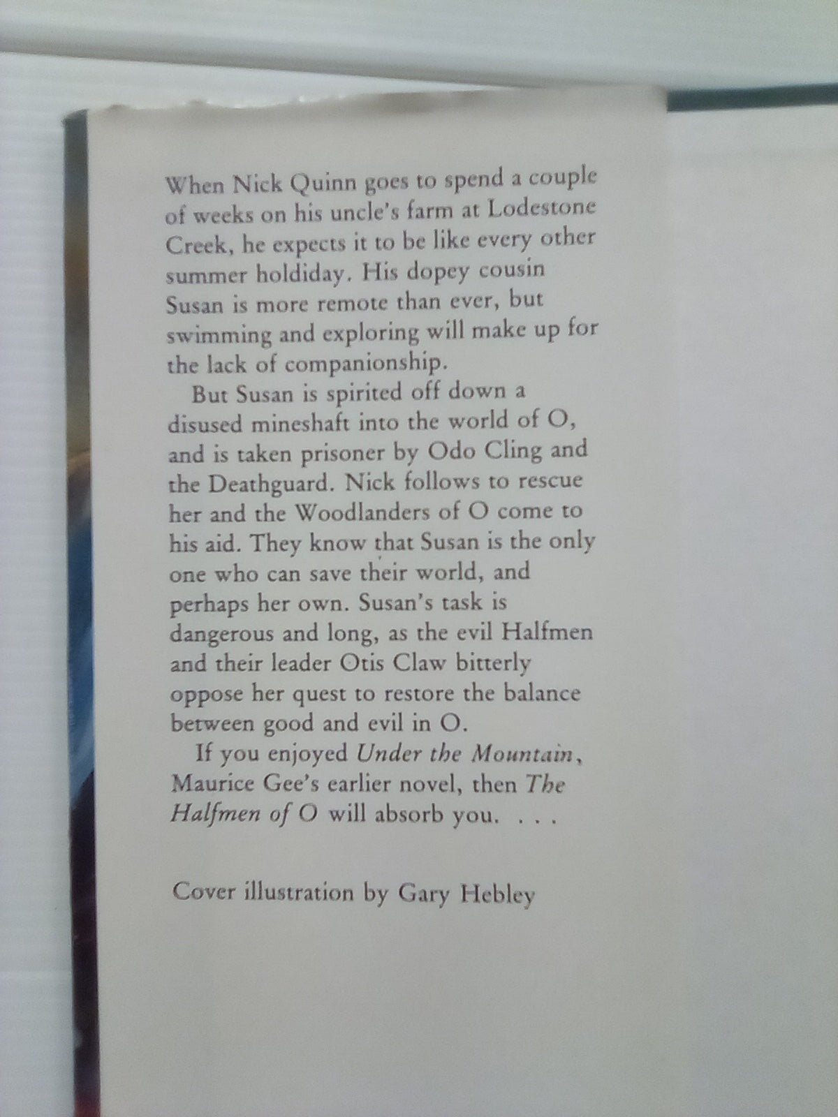 The Halfmen of O (1982 1st. Edition) by Maurice Gee