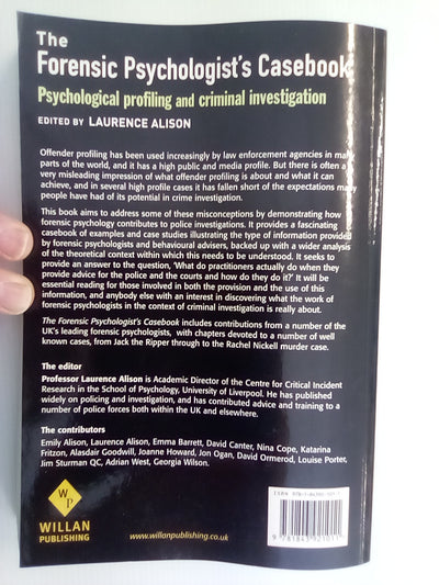 Forensic Psychologist's Casebook - Psychological Profiling & Criminal Investigation