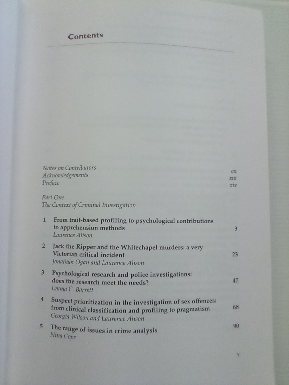 Forensic Psychologist's Casebook - Psychological Profiling & Criminal Investigation