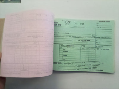 NZ Rail Rewanui (NZ State Coal Mines) Unused Consignment Notes