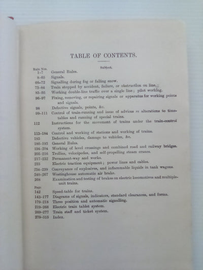 New Zealand Government Railways Department -  Rules & Regulations (1943)