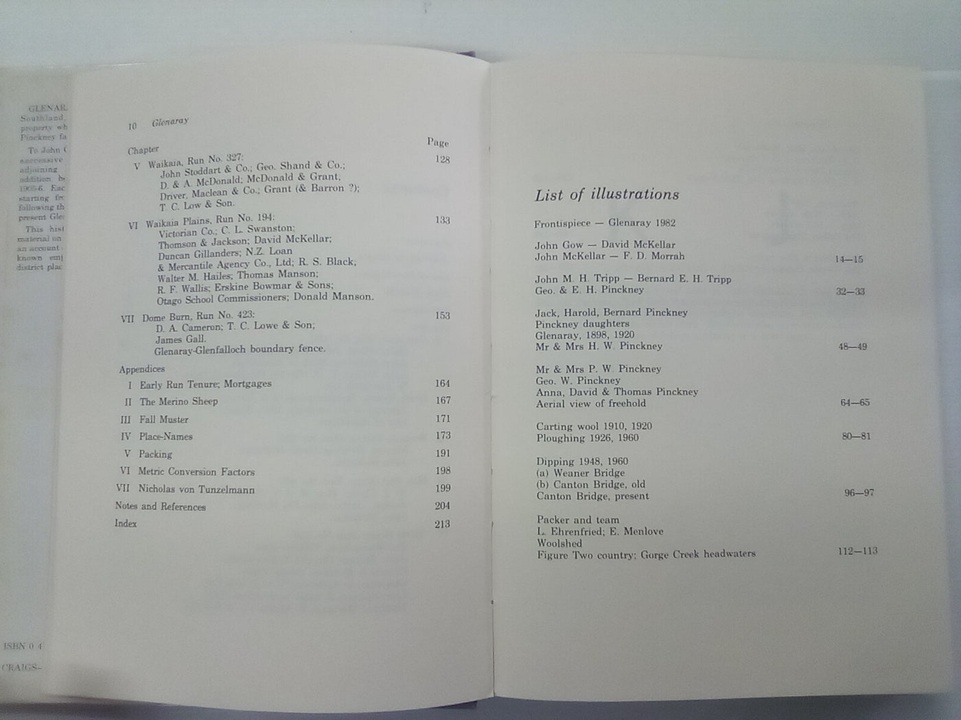 Glenaray (Waikaia) - A History of Southland's Largest Pastoral Run by Peter M. Chandler