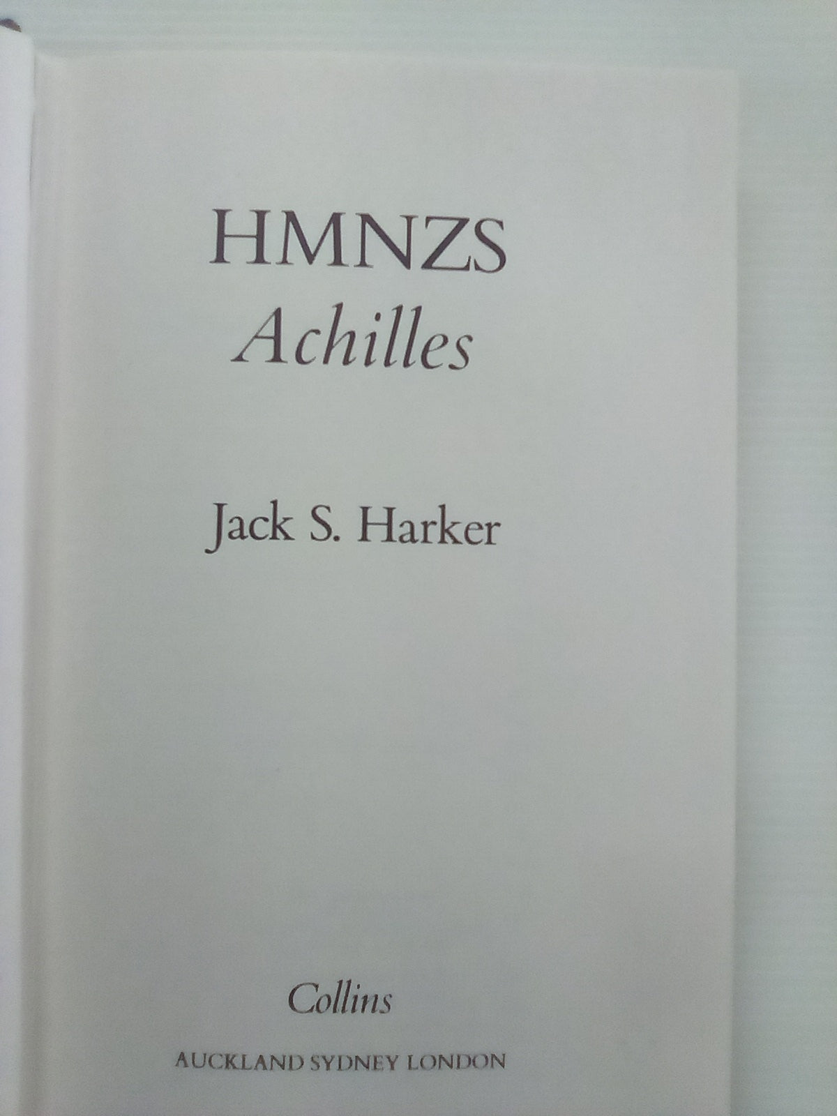 HMNZS ACHILLES by Jack Harker