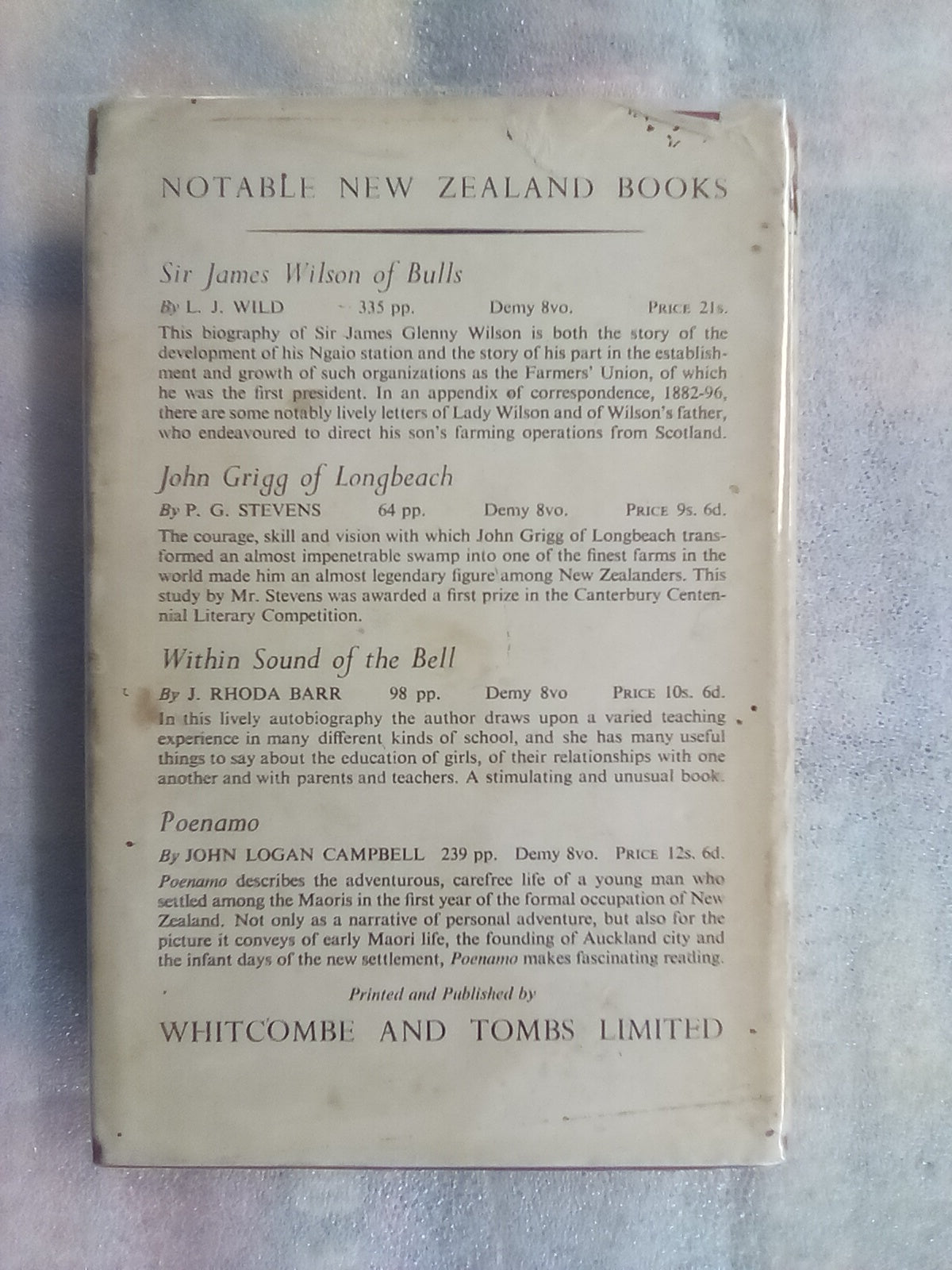 Station Amusements in New Zealand by Lady Barker (1953)