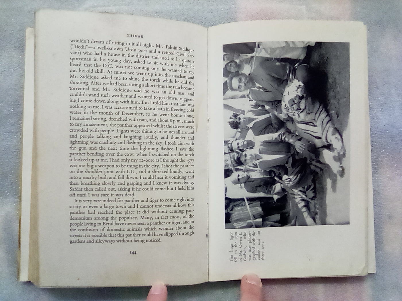 Shikar - Big Game Hunting in India (1963) by K. S. J. Butt (Rare book)